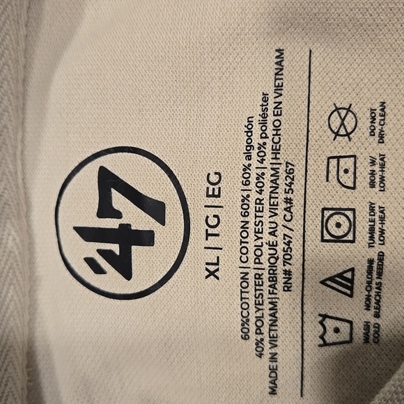 '47 PHILIDELPHIA PHILLIES LIGHTWEIGHT HOODIE. SIZE X-LARGE. - Picture 3 of 8